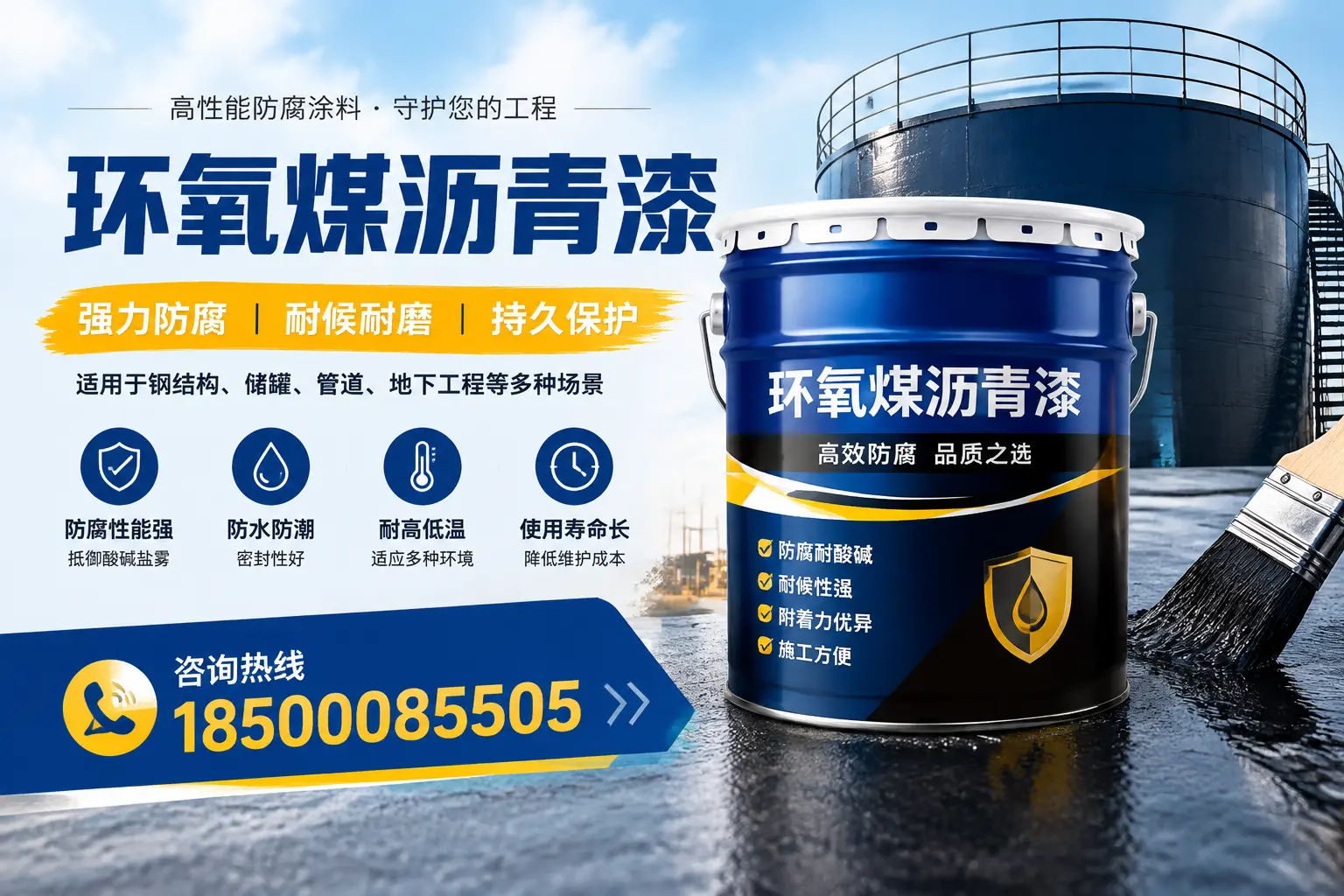 环氧煤沥青漆在工业中的应用,大兴安岭企业的选择